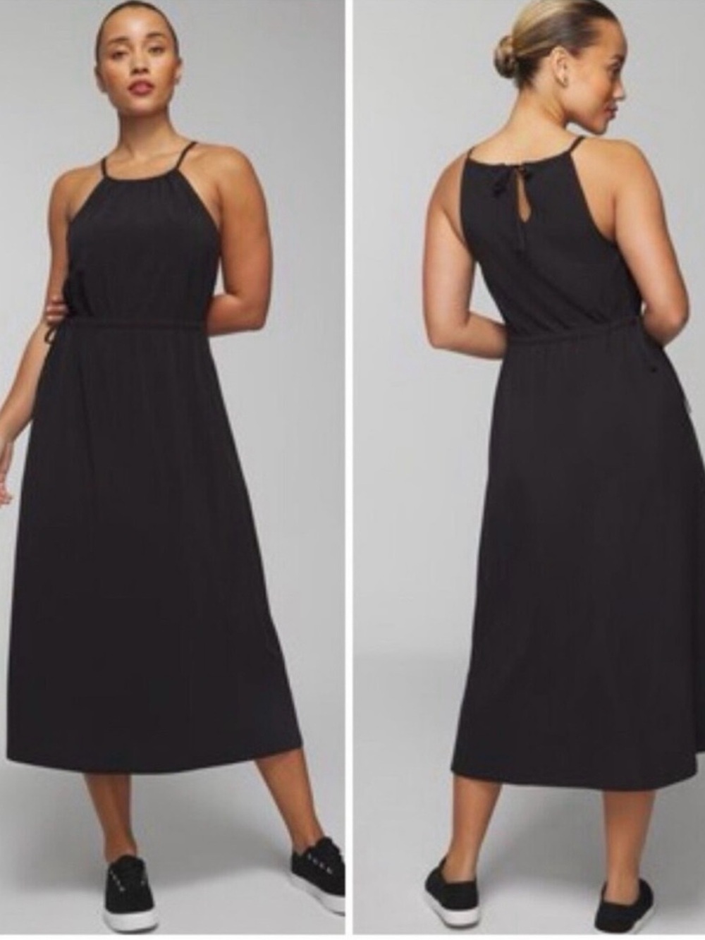 Soma Everstretch Relaxed Travel Black Bra Dress in Sz. Medium
